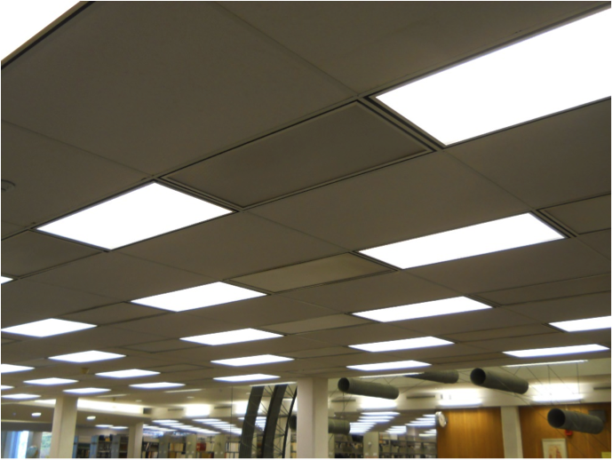 Library Lights After Retrofit